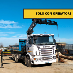 Scania camion a noleggio con operatore
